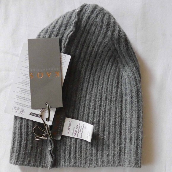 NWT Kaos Women’s OS Wool Mix Beanie Hat with Metallic Effect - Picture 8 of 12